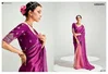 Magenta Colour Runway X Rangrez By Kimora Organza Tissue With Heavy Work Designer Saree S-2238
